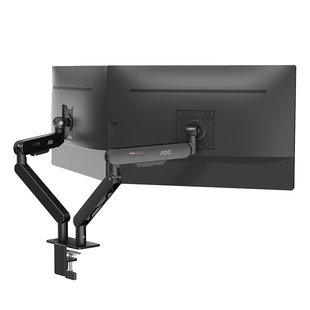 AOC双屏电脑显示器支架一拖二屏幕机械臂悬臂底座壁挂二合一升降