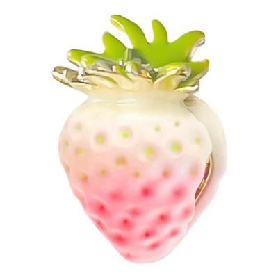 可爱草莓侧边刘海夹女