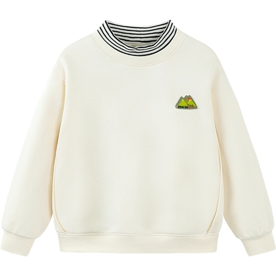 【舒暖卫衣】迷你巴拉巴拉男女童卫衣儿童红色假两件加绒厚长袖冬