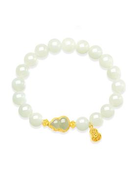 玉匠世家葫芦手链女款925银高级感和田玉手串送闺蜜女友生日礼物