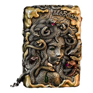zippo正品打火机美杜莎蛇年限量重甲送男友生日礼物煤油防风火机