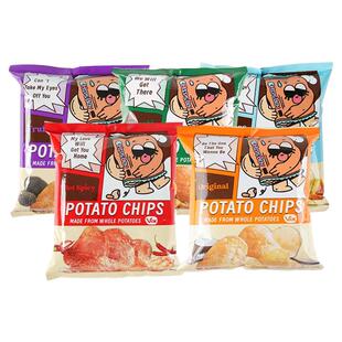 薯袋仔原味奶酪松露芥末甜辣味薯片办公室零食休闲60g 盒马精选
