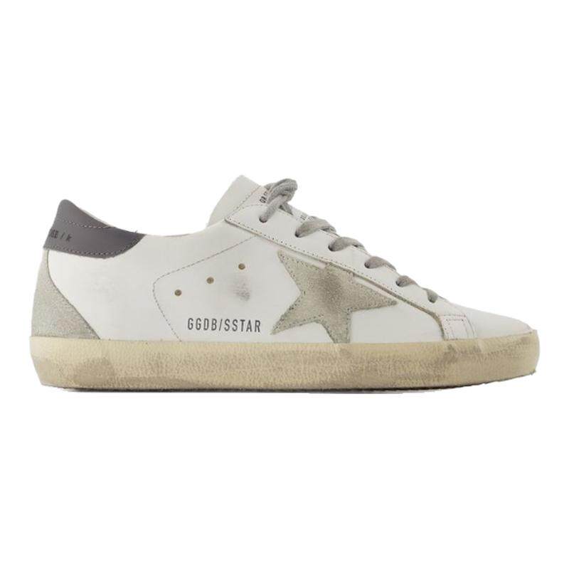Golden Goose GGDB Sneakers Super Star 皮质纯色做旧星星小脏鞋