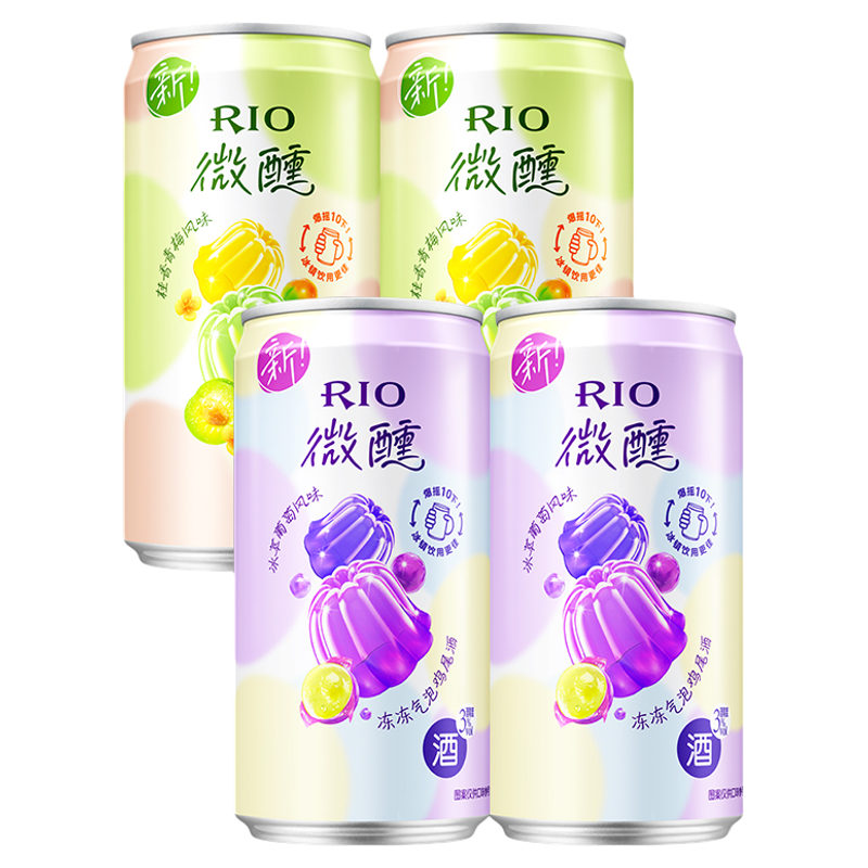 RIO微醺果冻酒250ml*4罐