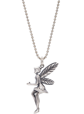 日韩风长项链女 925纯银项链 小仙女毛衣链  精灵长项链 做旧