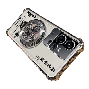 适用vivoiqoo11手机壳iqoo11s保护软硅胶套透明vivo带镜头膜四角全包气囊防摔爱酷iq0011s男女icoo高级感支架