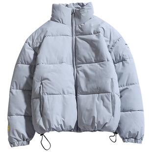 棉衣男士外套冬短款面包服潮流纯色羽绒棉服日系简约立领棉袄上衣
