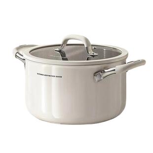 荣事达316不锈钢汤锅家用加厚陶瓷煮粥锅小煮锅蒸煮锅电磁炉炖锅