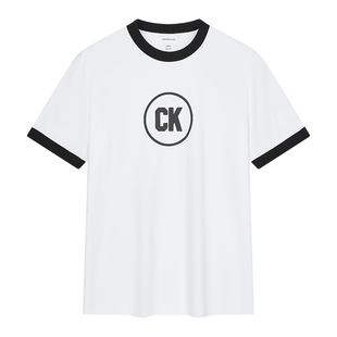 Calvin Klein Jeans CK 男士潮牌时尚休闲圆领短袖T恤 LV04RF821G