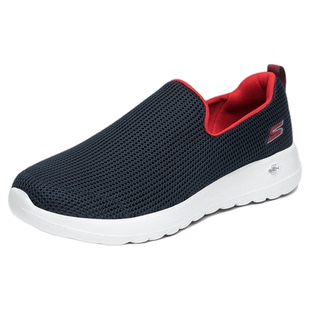 Skechers斯凯奇男鞋GOWALK健步鞋夏季厚底一脚蹬网面爸爸休闲鞋
