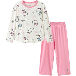 【hellokittyIP】巴拉巴拉儿童睡衣套装秋新品女童家居服