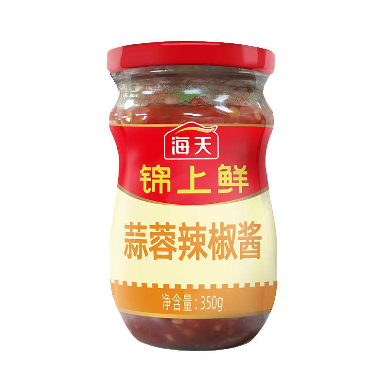 海天锦上鲜蒜蓉辣椒酱350g瓶辣椒酱