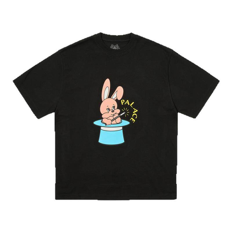 PALACE 25ss兔子魔法棒帽子印花T恤男女同款简约圆领全棉潮牌短袖