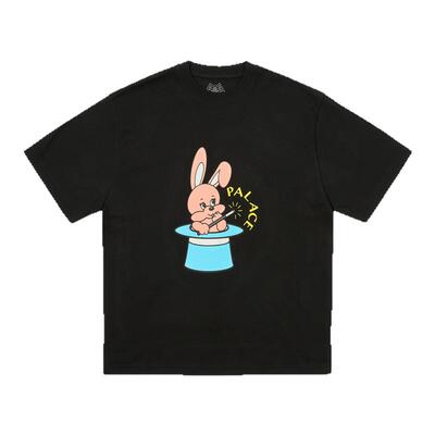 PALACE 25ss兔子魔法棒帽子印花T恤男女同款简约圆领全棉潮牌短袖