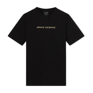 ARMANI EXCHANGE/阿玛尼26春夏新款男士圆领短袖正肩印花纯棉T恤