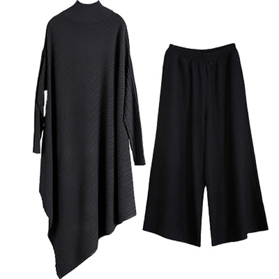 简约禅意不规则羊毛衣纯色显瘦