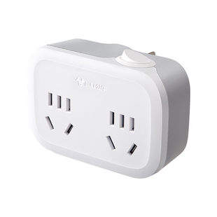 公牛插座转换器带总开关一分二家用小三脚转化插头1转2一拖二10A