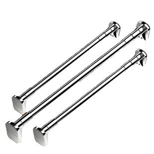 免打孔伸缩杆晾衣杆窗帘杆衣柜支撑架卫生间挂衣不锈钢浴帘杆门帘