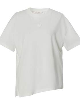 歌莉娅夏季短袖T恤爱心烫钻上衣