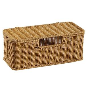 编织充电器盒插座收纳盒插排电源数据线充电线桌面遮挡集线理线器