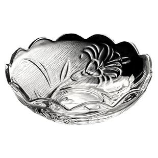 2025新款水晶玻璃碗水果盘高颜值轻奢小果盘精致客厅茶几家用高端