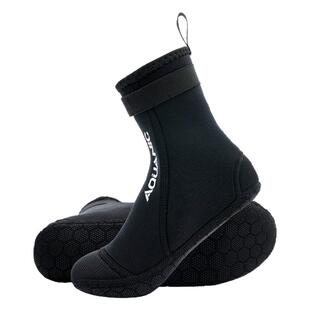 Aquanic 3MM儿童潜水袜保暖防割防滑冲浪浮潜袜 中长筒沙滩袜套