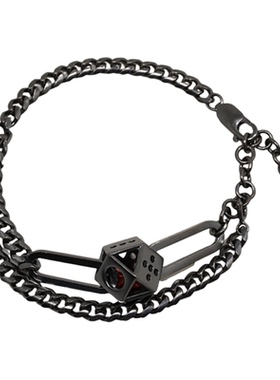 由己 玲珑骰子安红豆入骨相思君知否情人表白生日礼物银骰子手链