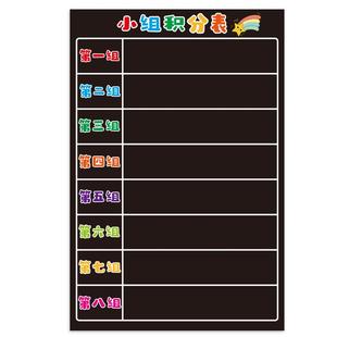 中文磁性彩色小组积分表榜教室班级评比栏管理竞赛磁贴黑板贴墙贴