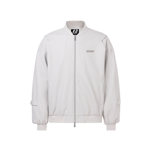 FORNINES设计感棒球领pu皮衣男女潮牌机车服春季痞帅夹克美式外套