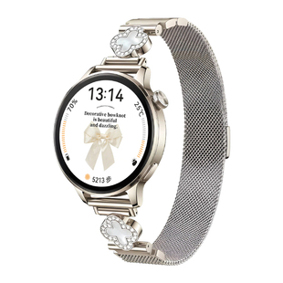 适用oppowatchx3mini手表带四叶草oppox2mini米兰磁吸watchx腕带夏季oppox3/s女款oppowatch4pro高级感表带