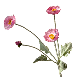 高档虞美人仿真花假花摆设客厅餐桌花插花花艺摆件装饰花北夏家居