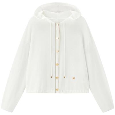 【商场同款】太平鸟女装2026年夏季新款连帽宽松线开衫A1EDF2120