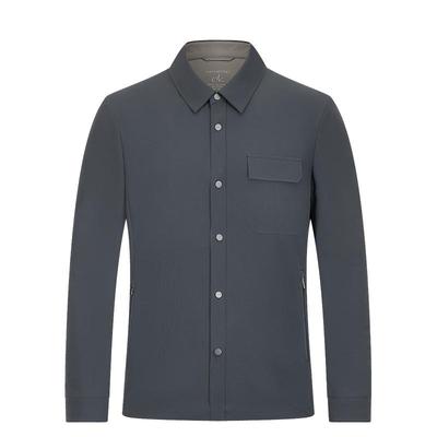 名盾男士行政夹克衬衫式按扣防泼水防污春季商务外套翻领外套 QD