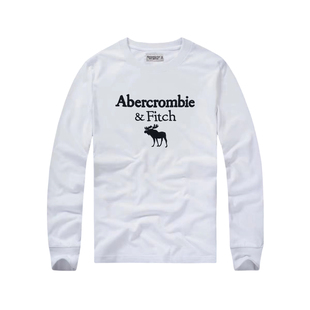 特价秋冬美国时尚AF长袖T恤男圆领刺绣厚款套头休闲印花打底外穿