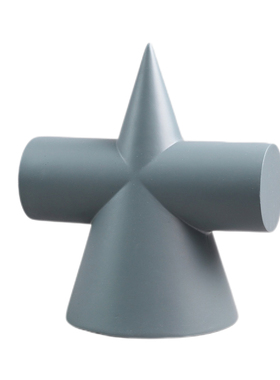 北欧莫兰迪几何体抽象树脂电视柜