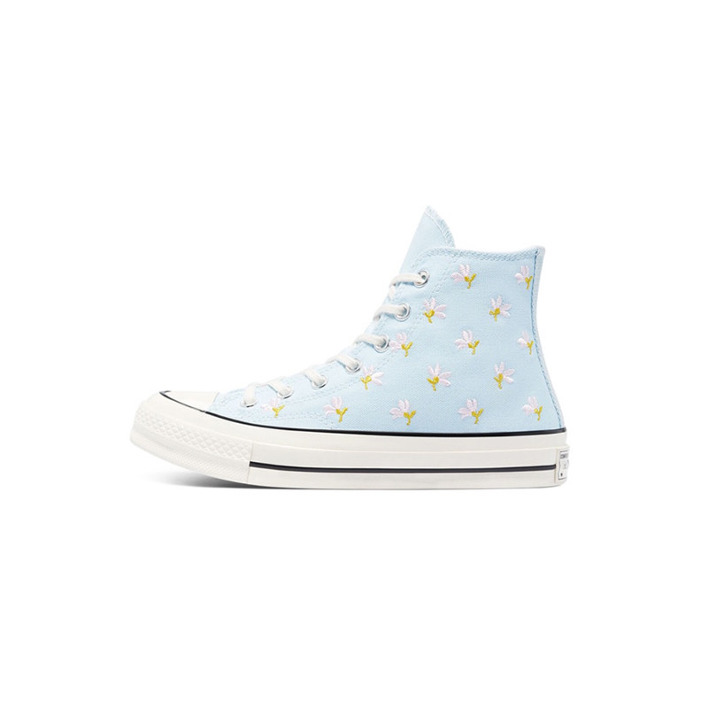 专柜正品 Converse/匡威1970S 三星标刺绣小花清新帆布鞋 570917C