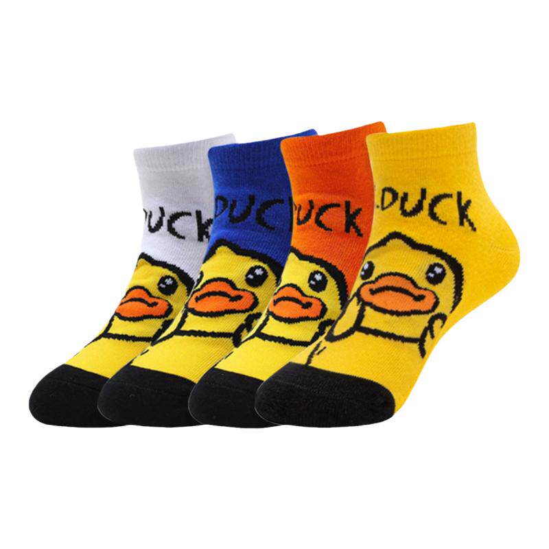 B.Duck小黄鸭休闲秋儿童袜中筒袜