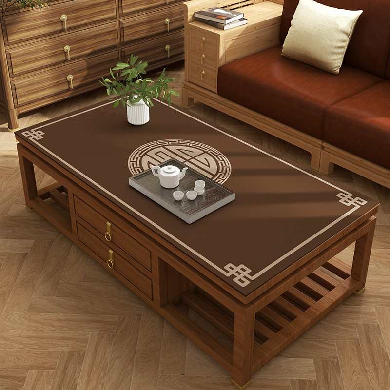 Q弹硅胶暖桌垫长方形茶几台垫新中式餐皮革桌布防水防油免洗防烫