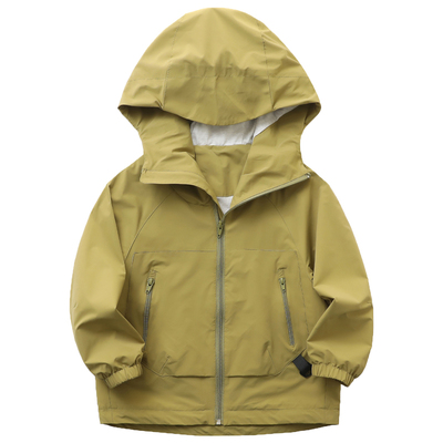 春秋款连帽儿童风衣外套洋气