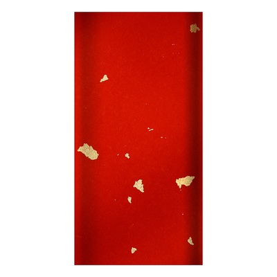 问心堂万年红蜡染宣纸作品纸