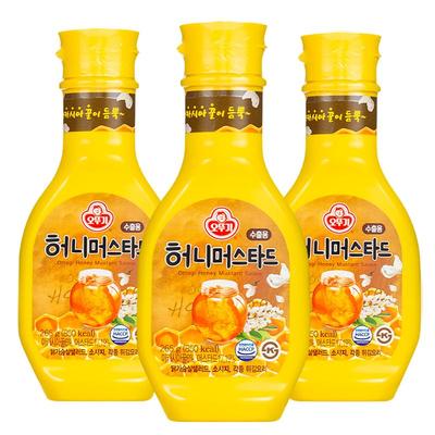 韩国进口不倒翁蜂蜜芥末酱芥黄酱