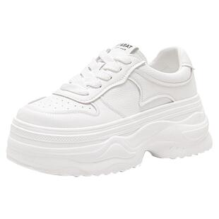 星期六厚底小白鞋女2025春季新款百搭鞋子爆款增高松糕板鞋运动鞋