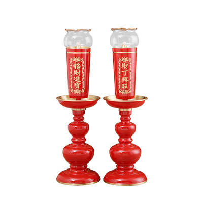 黄铜香炉烛台套装供佛供灯防风