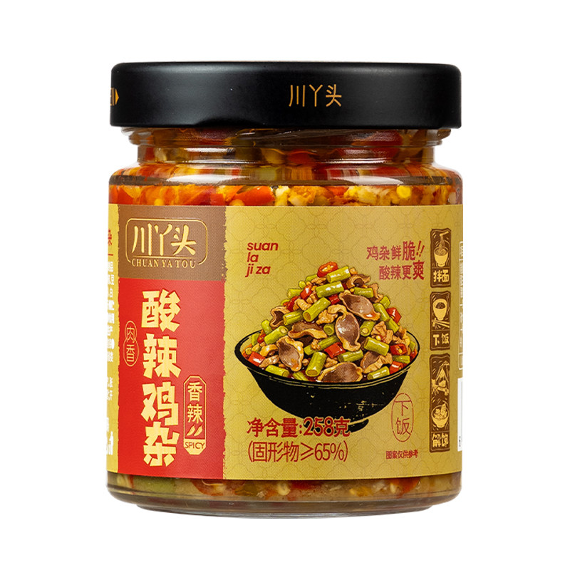 川丫头酸辣鸡杂下饭菜酸豆角