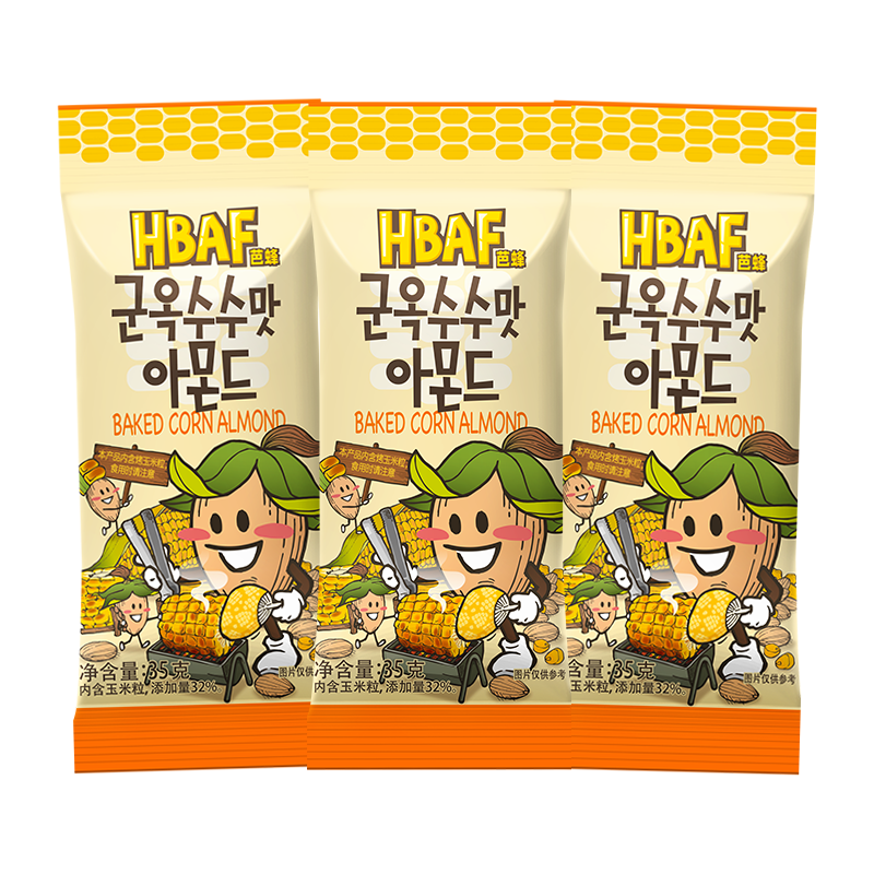 【政府直营店】hbaf烤玉米味韩国