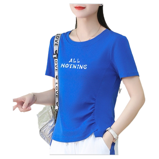 短袖女t恤夏2025新款爆款夏季新品女士时尚洋气正肩上衣女夏款潮