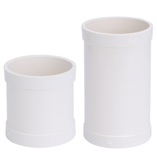 顶建 PVC直接管箍排水管直通接头下水管配件50管件75管道110 160