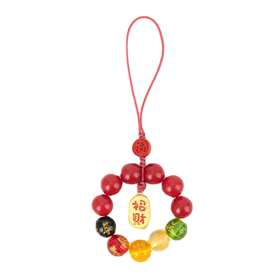 敦煌五路财神招财手机链