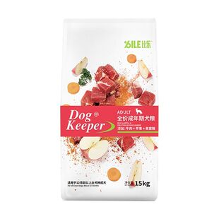 比乐狗粮15kg成犬牛肉苹果果寡糖泰迪法斗金毛全犬通用
