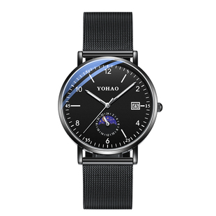 青少年手表男款初高中学生考试专用静音机械防水夜光运动石英手表